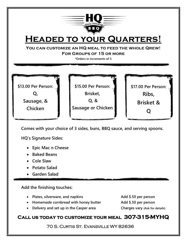 HQ Southern BBQ Menu image 3